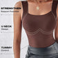 🏆Last Day Special Price ￡8.99!!💐⏰Women’s U-Neck Tank with Built-In Bra – Warm, Supportive & Braless Comfort ❄️❤️
