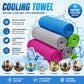 ⏰❄️BUY 1 GET 2 ! (Only ￡7.99)☀️Cooling Towel -👍Cold Sweat Towel You Can Use Anywhere, Anytime! Reusable Soft Absorbent Cooling Portable