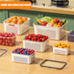 🌿HOT SALE 50% OFF NOW!🍓✨3-PC Fruit Container Set – Removable Colander, Leak-Proof & Stackable