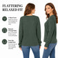 💖LAST DAY SALE 50% OFF✨Women's Casual Long Sleeve V-Neck Knit Tunic Top