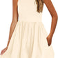💕Last Day Promotion 49% OFF👗2025 Round Neck Bubble Dress with Pockets