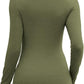 ❄️Hot Promotion 49%OFF💃🔥Womens Cutout Long Sleeve Shirts Ribbed Slim Fit Tops