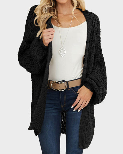 💞LAST DAY SALE 49% OFF💞Oversized Lantern Sleeve Cardigan Sweater