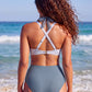 🎁Summer Hot Sale 50% OFF💥Women's High-Waisted Tummy Control Mesh Halter Bikini Set