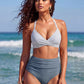 🎁Summer Hot Sale 50% OFF💥Women's High-Waisted Tummy Control Mesh Halter Bikini Set
