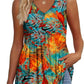 🌞HOT SALE 49% OFF👚Women's Print Flowy Sleeveless V Neck Peplum Tank Tops