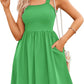 ⏰2026 Hot Sale 49% OFF💃Women's Summer Square Neck A-Line Mini Dress with Pockets