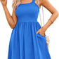 ⏰2026 Hot Sale 49% OFF💃Women's Summer Square Neck A-Line Mini Dress with Pockets
