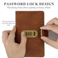 🎁🎅70% OFF!!!-Ready for Christmas!🎄PU Leather Binder Savings Notebook with 3-Digit Resettable Password Lock✉️💸Large Capacity Storage for Money & Important Items