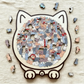 🎁70% OFF!!!-Ready for Christmas!🎅🧩135-Piece Cute Cat Puzzle Challenge Irregular Shaped Wooden Jigsaw Puzzle👍🎁Stress Relief Enthusiast Gift, Christmas Gift✨