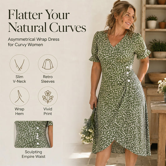 🌷2026 Summer Hot Sale 50% OFF🍃Women's floral v-neck printed dress
