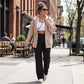 💗LAST DAY SPECIAL SALE 50% OFF👖Women's Plain Loose Wide Leg High Waist Sporty Straight Leg Pants with Pockets✨-Comfortable Daily Wear