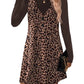 Women 2‑Piece Set Long‑Sleeve Top & Pinafore Dress With Pockets