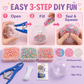 🔥HOT SALE 50% OFF🎁 ✨ DIY Stress Ball Making Kit, Includes 6 Filling Packs, 10 Transparent Blank Soft Skins, Expansion Tool, Ideal for Adult Stress Relief, Squishy Maker