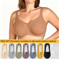 ⏳HOT SALE -BUY 1 GET 1 FREE !!!🖤Women's Elegant Sheer Full Coverage Underwire Non-padded Plus Size Bra