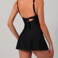 💃2026 Hot Sale 60% OFF🌟Womens Deep V Tummy Control Scalloped Modest Tie Knot One Piece Swimdress