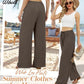💖LAST DAY SALE 50% OFF💷Women's Summer Wide Leg Pants Flowy Drawstring Elastic Waist Trousers with Pockets
