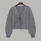 🍂Last Day Promotion 70% OFF💗Women's Solid Basic Loose-Fit Drop Shoulder Long Sleeve Cardigan