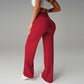 💗LAST DAY SPECIAL SALE 50% OFF👖Women's Plain Loose Wide Leg High Waist Sporty Straight Leg Pants with Pockets✨-Comfortable Daily Wear