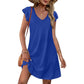 ⏰2026 Hot Sale 50% OFF💃Women's Summer Ruffle Sleeve V Neck Loose Swing Dress with Pockets