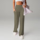 💗LAST DAY SPECIAL SALE 50% OFF👖Women's Plain Loose Wide Leg High Waist Sporty Straight Leg Pants with Pockets✨-Comfortable Daily Wear