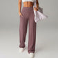 💗LAST DAY SPECIAL SALE 50% OFF👖Women's Plain Loose Wide Leg High Waist Sporty Straight Leg Pants with Pockets✨-Comfortable Daily Wear