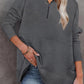 🎉2026 Hot Sale 50% OFF💞🔥Women's Half Zip Sweatshirt Hoodless Hoodie Stand Collar Top