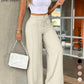 ⏳Last Day Sale Only ￡15.99!!👖💥Women's High-Waisted Straight Leg Trousers – Front seam & elastic back – Versatile, comfortable & perfect for office or casual wear✨🌸