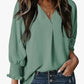 Womens Tunic Tops V Neck Casual Loose 3/4 Sleeve Shirts