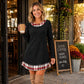 ✨🍂2026 Autumn’s Sale 70% OFF💖Women's Casual Plaid Patchwork Knit Dress