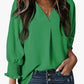 Womens Tunic Tops V Neck Casual Loose 3/4 Sleeve Shirts