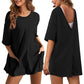 🏆LIMITED-TIME 50% OFF!💐Women's Oversized Athletic Jumpsuit Casual Romper Overall Workout Tee Hot Short Romper