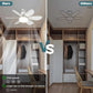 🔥LAST DAY SALE ONLY £14.99!!🔥SmartBreez™ 40W LED Ceiling Fan Light – 20.5” Ultra-Quiet with Remote 🎯 | E27 + FREE B22 Adapter 🔌 | For Bedroom 😴, Kitchen 👩‍🍳 & Garage 🛠️ – UK Ready! 🇬🇧