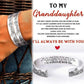 💖HOT SALE 75% OFF💖For Granddaughter I'll Always Be There For You Wave Cuff Bracelet