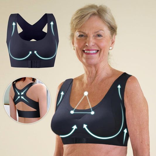 🎉LAST DAY Buy 2 Get 1 Free(CODE923)⚡Posture Correcting Front Buckle Bra