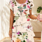💃2026 SUMMER HOT SALE 50% OFF🌈Women's Multi-plant Floral Print Cascade Dress