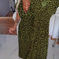 ⏳Off-Season Special Sale 50% OFF⏰Women's V-Neck Leopard Print Dress