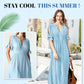 ⏰Last Day Sale 49% Off💃Women's Elegant V-Neck Hollow-Out Solid Dress