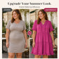 🔥🌈2026 Summer Hot Sale 49% OFF🌈Women's V Neck Ruffle Casual A-Line Flowy Swing Shift Dress