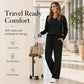 💖2026 Autumn’s Sale 70% OFF🍂✨Effortless Comfort | Women's V-Neck Knit Top & Pants 2-Piece Lounge Set