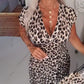 ⏳Off-Season Special Sale 50% OFF⏰Women's V-Neck Leopard Print Dress