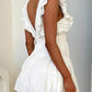 💃2026 Summer New Arrival 50% OFF💥Women's Deep V-Neck Sleeveless Ruffled Fitted Mini Dress