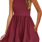 💕Last Day Promotion 49% OFF👗2025 Round Neck Bubble Dress with Pockets