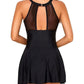 💃Last Day Promotion 49% OFF💕Women's Retro High Neck Halter Swimsuit