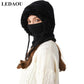 🎄Christmas Sale 50% OFF⛄️Women’s Thermal Knit Hood – Fleece-Lined Winter Hat, Neck Warmer & Face Cover Combo