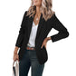 ⏳LAST DAY SALE 70% OFF✨🍂 Women's Casual Blazer Fitted Long Sleeve Work Office Suit Jacket with Flap Pockets