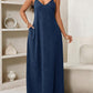 👗2026 Hot Sale 50% OFF💃✨Women's V-Neck Leopard Print Maxi Dress with Pockets