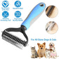 🐾Last Day-BUY 1 GET 1 FREE🏆✂️Dog Grooming Comb UK – Stainless Steel Double-Sided Brush, Universal Detangling & Shedding Tool for Daily Pet Coat Care