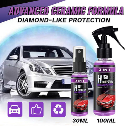 🔥Limited Time Discount 49% OFF❗❗⏰3-IN-1 High Protection Fast Car Coating Spray