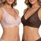 🎉Final 12 Hours- Only ￡9.99!!🌸💕Jelly Wireless Womens Comfortable Wireless Bras Push Up Bralettes Seamless Tshirts Bras Deep V Everyday Bras